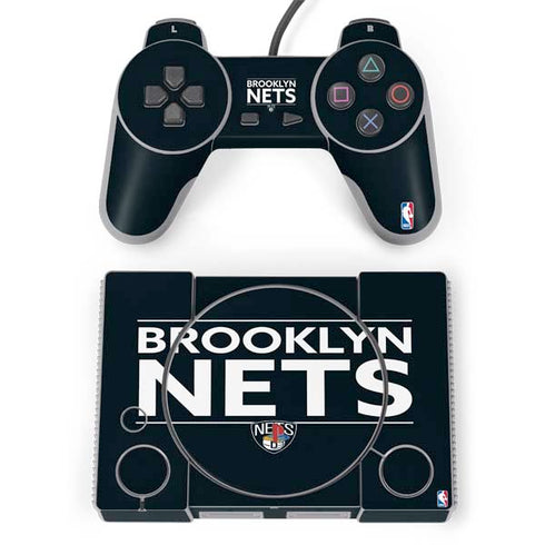 NBA Brooklyn Nets Standard - Black PlayStation Classic Bundle Skin