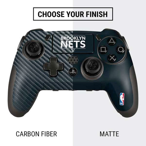 NBA Brooklyn Nets Standard - Black PlayStation Scuf Vantage 2 Controller Skin