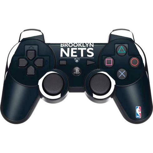 NBA Brooklyn Nets Standard - Black PS3 Dual Shock wireless controller Skin