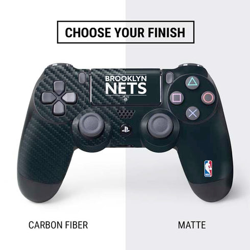 NBA Brooklyn Nets Standard - Black PS4 Controller Skin