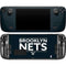 NBA Brooklyn Nets Standard - Black Steam Deck Handheld Gaming Computer OLED Skin