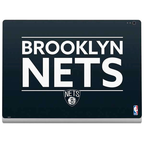 NBA Brooklyn Nets Standard - Black Surface Book 2 13.5in Skin