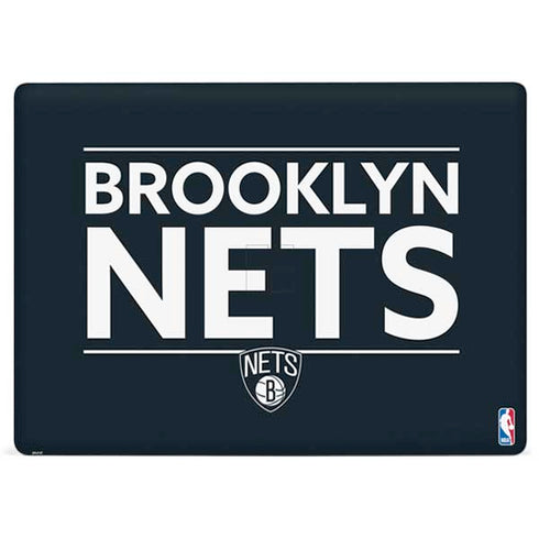 NBA Brooklyn Nets Standard - Black Surface Laptop 2 Skin