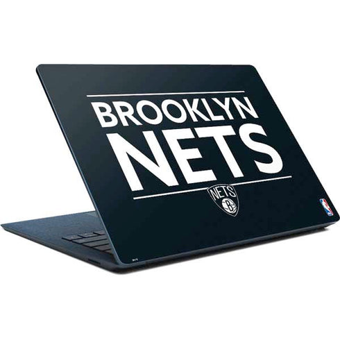 NBA Brooklyn Nets Standard - Black Surface Laptop Skin