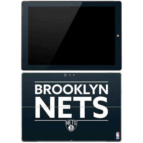 NBA Brooklyn Nets Standard - Black Surface Pro 3 Skin