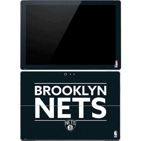 NBA Brooklyn Nets Standard - Black Surface Pro 4 Skin