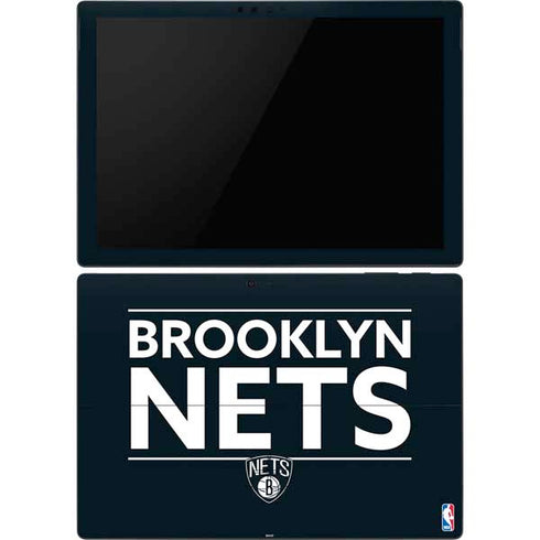 NBA Brooklyn Nets Standard - Black Surface Pro 6 Skin