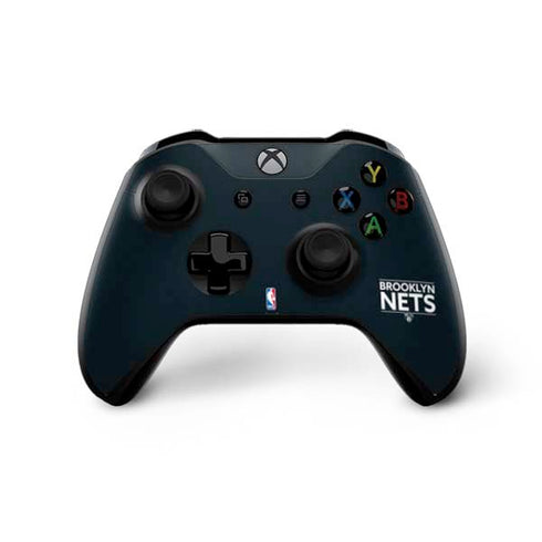 NBA Brooklyn Nets Standard - Black Xbox One X Controller Skin