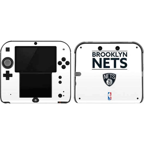 NBA Brooklyn Nets Standard - White Nintendo 2DS Skin