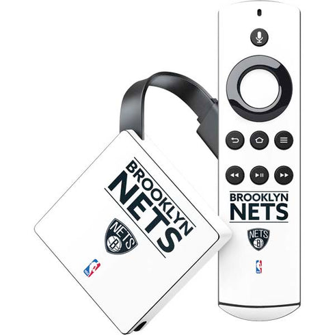 NBA Brooklyn Nets Standard - White Amazon Fire TV Skin