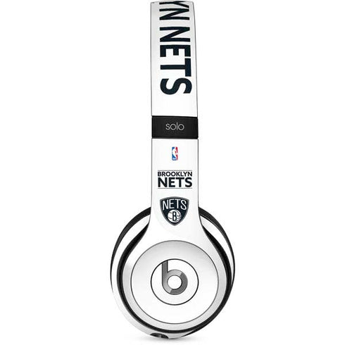 NBA Brooklyn Nets Standard - White Beats Solo 2 Wired Skin