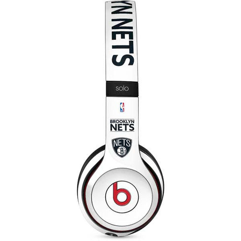 NBA Brooklyn Nets Standard - White Beats Solo 2 Wireless Skin