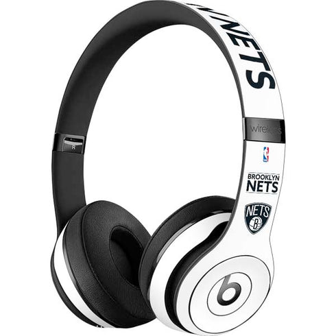 NBA Brooklyn Nets Standard - White Beats Solo 3 Wireless Skin