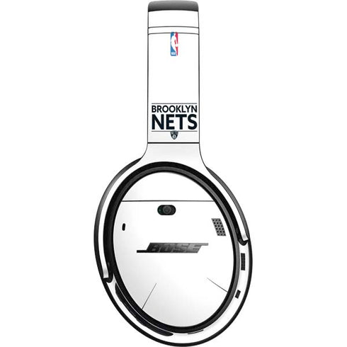 NBA Brooklyn Nets Standard - White Bose QuietComfort 35 II Headphones Skin
