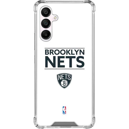 NBA Brooklyn Nets Standard - White Galaxy A16 5G Clear Case