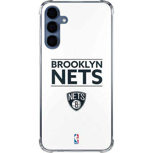 NBA Brooklyn Nets Standard - White Galaxy A35 5G Clear Case