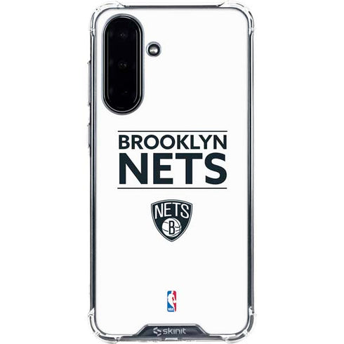NBA Brooklyn Nets Standard - White Galaxy A36 5G Clear Case