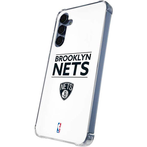 NBA Brooklyn Nets Standard - White Galaxy A55 5G Clear Case