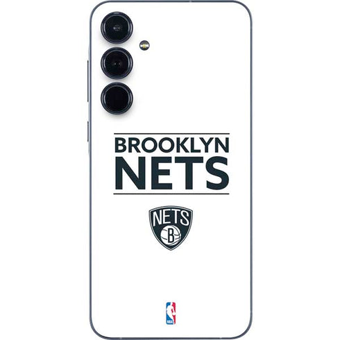 NBA Brooklyn Nets Standard - White Galaxy A55 5G Skin