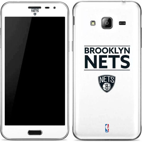 NBA Brooklyn Nets Standard - White Galaxy J3 Skin