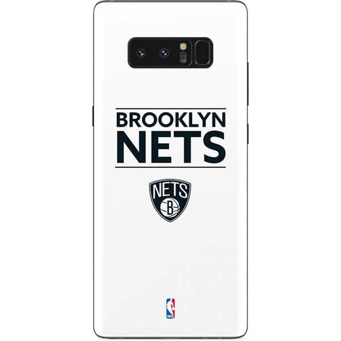 NBA Brooklyn Nets Standard - White Galaxy Note 8 Skin