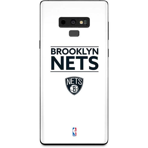 NBA Brooklyn Nets Standard - White Galaxy Note 9 Skin