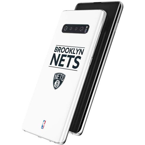 NBA Brooklyn Nets Standard - White Galaxy S10 Plus Skin