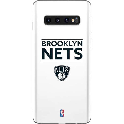 NBA Brooklyn Nets Standard - White Galaxy S10 Skin