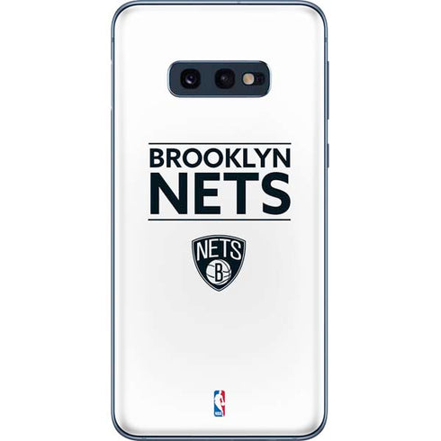 NBA Brooklyn Nets Standard - White Galaxy S10e Skin