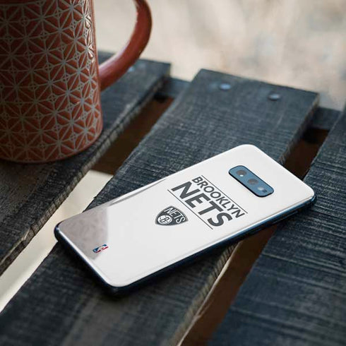 NBA Brooklyn Nets Standard - White Galaxy S10e Skin