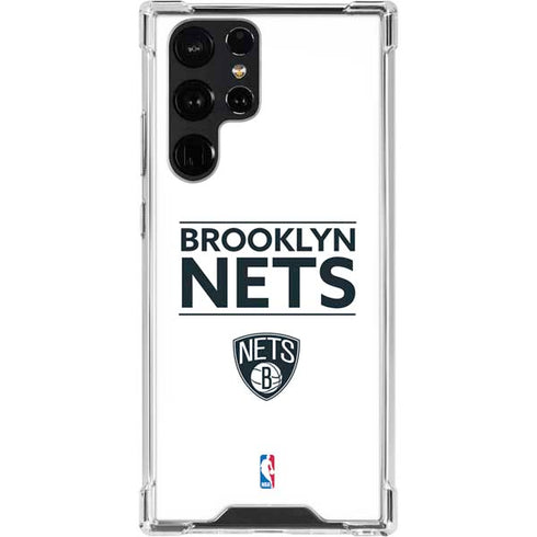 NBA Brooklyn Nets Standard - White Galaxy S23 Ultra Clear Case
