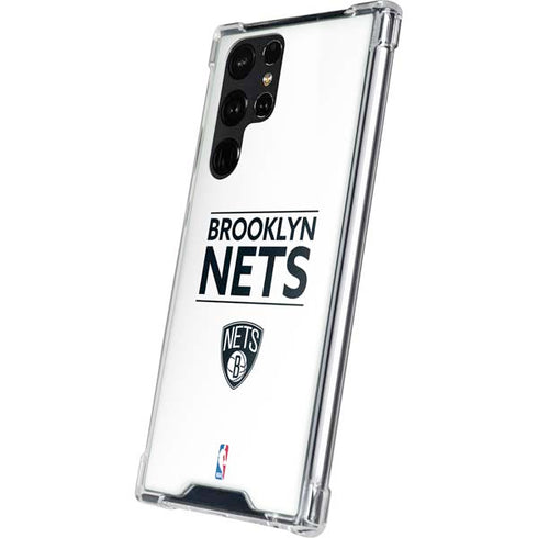 NBA Brooklyn Nets Standard - White Galaxy S23 Ultra Clear Case