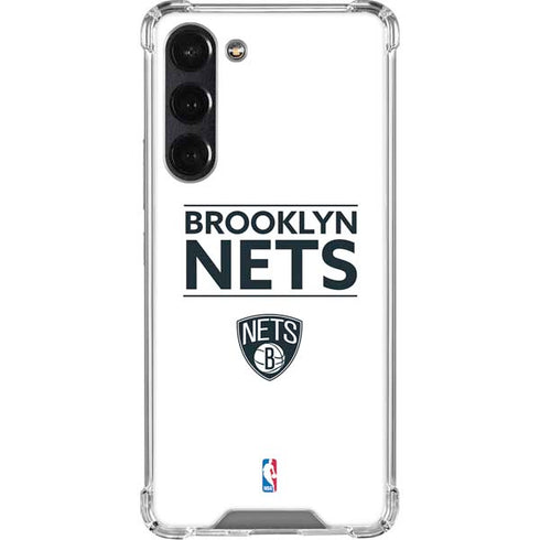 NBA Brooklyn Nets Standard - White Galaxy S24 FE Clear Case