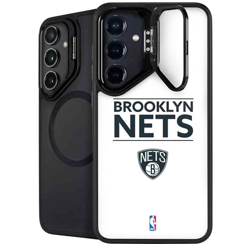 NBA Brooklyn Nets Standard - White Galaxy S24 Kickstand Case