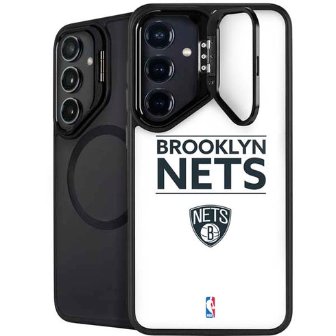 NBA Brooklyn Nets Standard - White Galaxy S25 Plus Kickstand Case