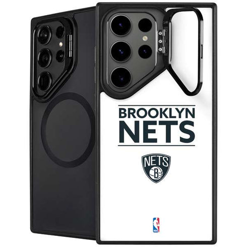NBA Brooklyn Nets Standard - White Galaxy S24 Ultra Kickstand Case