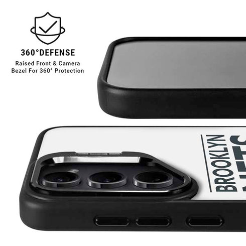 NBA Brooklyn Nets Standard - White Galaxy S24 Ultra Kickstand Case