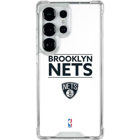 NBA Brooklyn Nets Standard - White Galaxy S25 Ultra Clear Case