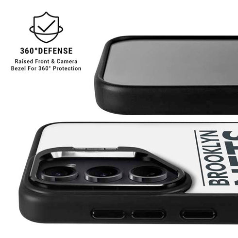 NBA Brooklyn Nets Standard - White Galaxy S26 Plus Kickstand Case