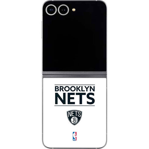 NBA Brooklyn Nets Standard - White Galaxy Z Flip6 Skin