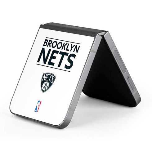 NBA Brooklyn Nets Standard - White Galaxy Z Flip6 Skin
