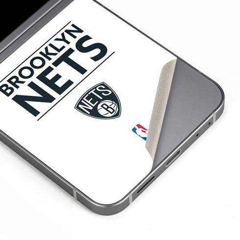 NBA Brooklyn Nets Standard - White Galaxy Z Flip6 Skin