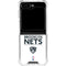 NBA Brooklyn Nets Standard - White Galaxy Z Flip6 Clear Case
