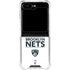 NBA Brooklyn Nets Standard - White Galaxy Z Flip6 Clear Case