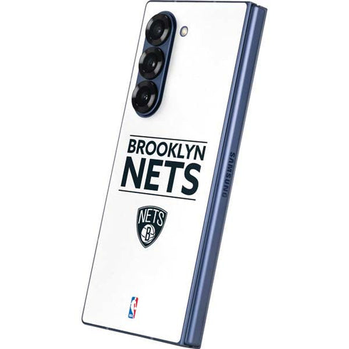 NBA Brooklyn Nets Standard - White Galaxy Z Fold6 Skin