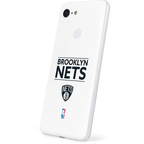 NBA Brooklyn Nets Standard - White Google Pixel 3 Skin