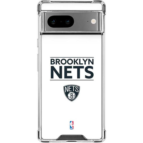 NBA Brooklyn Nets Standard - White Google Pixel 8a Clear Case
