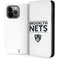 NBA Brooklyn Nets Standard - White iPhone 13 Pro Max Folio Case