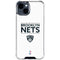 NBA Brooklyn Nets Standard - White iPhone 15 Clear Case