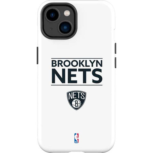 NBA Brooklyn Nets Standard - White iPhone 15 Impact Case